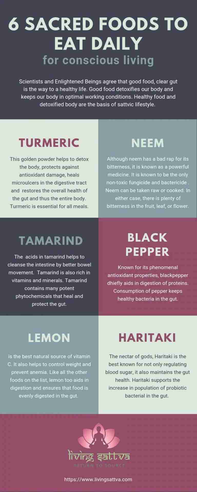 You are currently viewing Secrets of 6 Sacred Foods for Sattvic Living