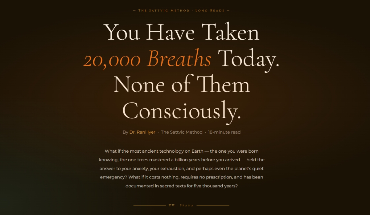 Pranayam Blog banner