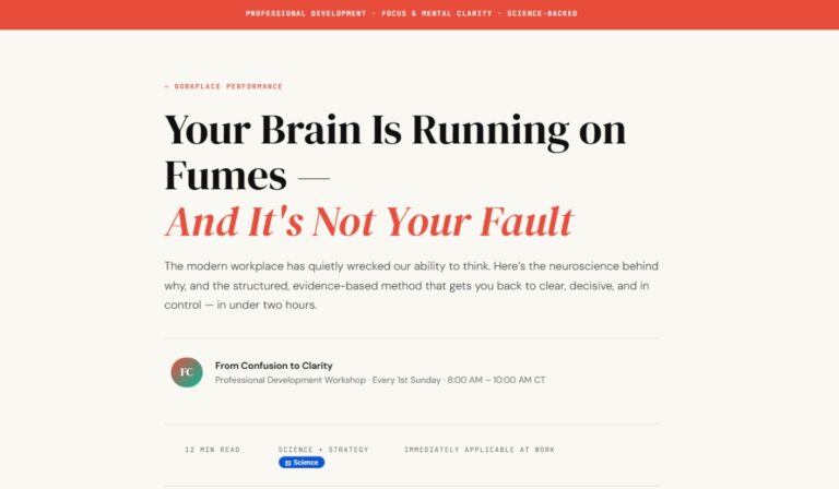 Your brain is running