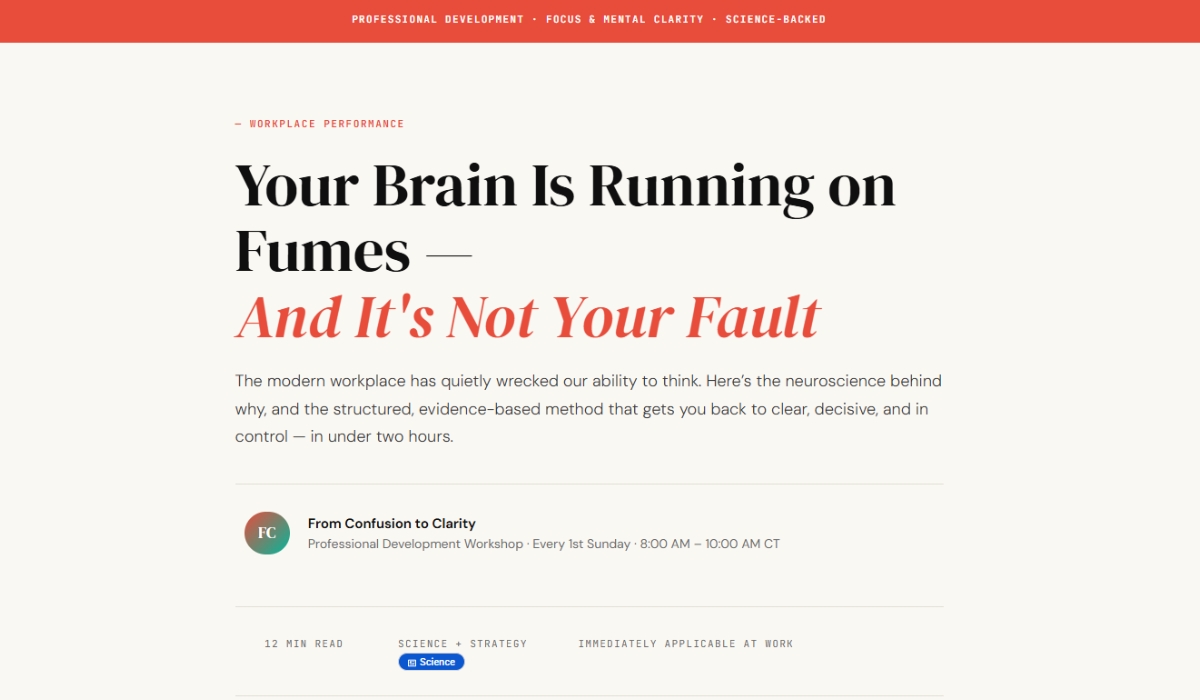 Your brain is running