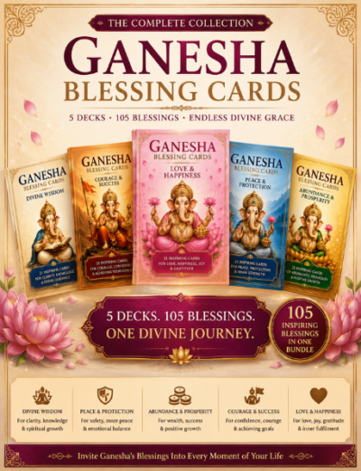Ganesha Blessing Cards – 5 Deck Divine Collection