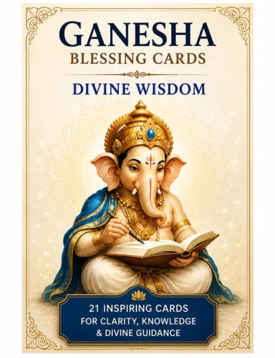 Ganesha Blessing Cards – Divine Wisdom 21 Cards